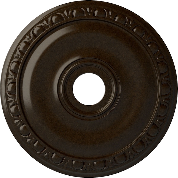 Ekena Millwork Jackson Ceiling Medallion (Fits Canopies up to 5 1/8"), Hand-Painted Bronze, 20"OD x 3 5/8"ID x 1"P CM20JABZS - main